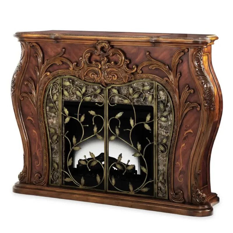 AICO by Michael Amini Palais Royale fireplace