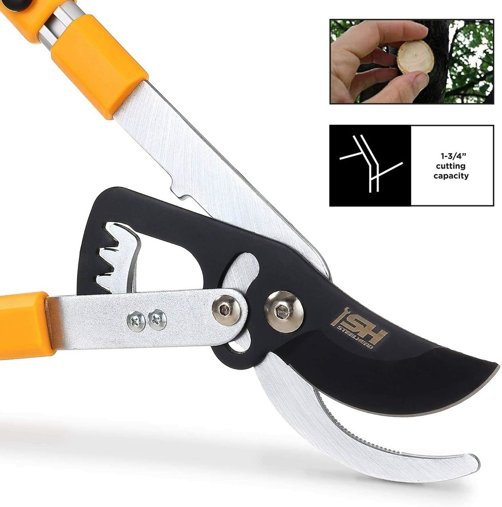 Extendable Handles Bypass Lopper Pruner Tree Limb & Branch Trimming Cutting Tool