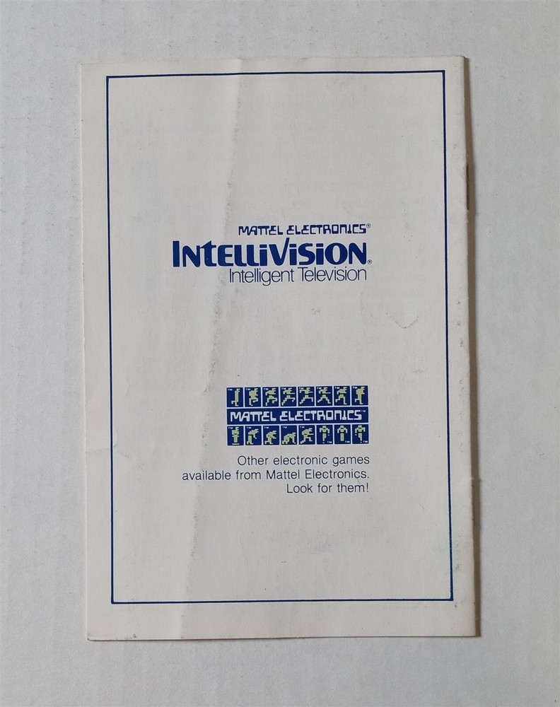 Intellivision - manual only for Space Hawk - original, authentic