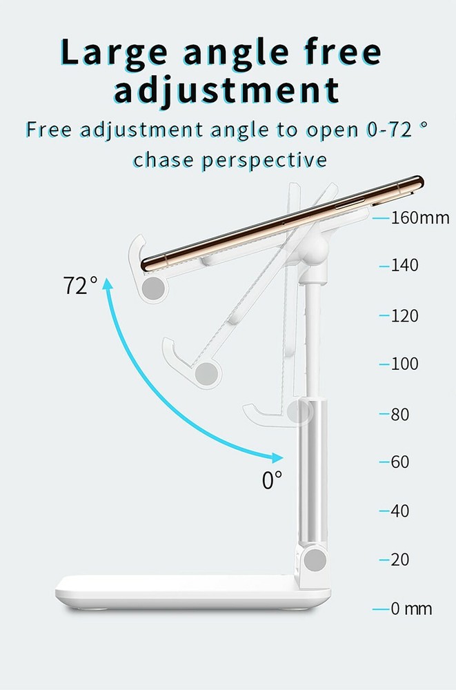 Adjustable Phone Stand Tablet Desktop Holder Foldable Mount iPad iPhone Kindle