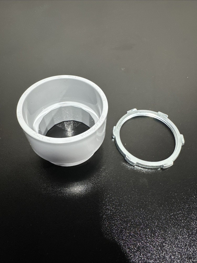 2in PVC Terminal Adapter Scepter TA35 With Locking Nut