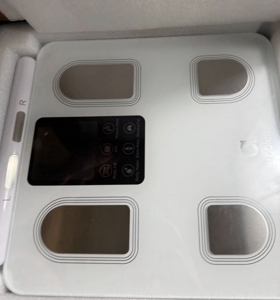 Arboleaf CS10E Eight Electrode Body Composition Smart Scale Bluetooth WHITE