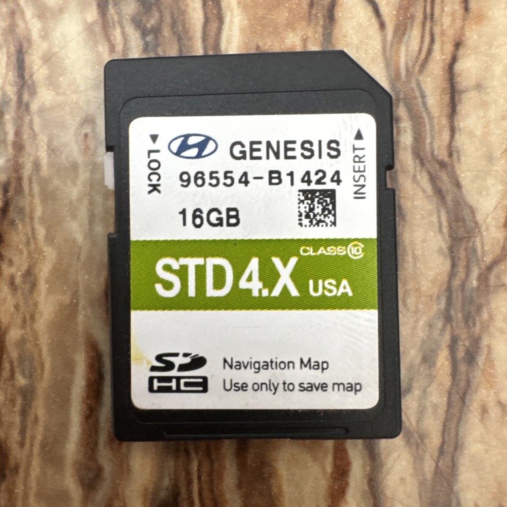 OEM GENESIS SD Navigation Memory Card 96554-B1424  Map data
