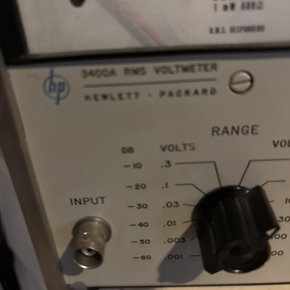 HP Keysight 3400A Analog RMS AC Voltmeter Tested Working