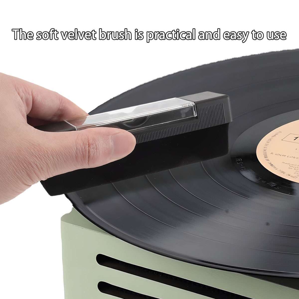 3in1 Vinyl Record Cleaning Brush Set Stylus Velvet Anti-static Cleaner Tool Kit