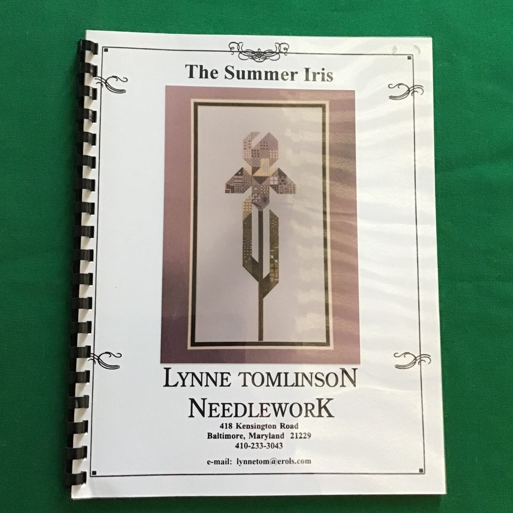 Summer Iris Lynne Thomlison needlepoint needle work pattern