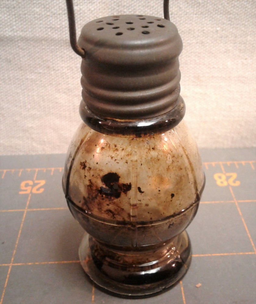 Antique Toy Lantern Glass Candy Container