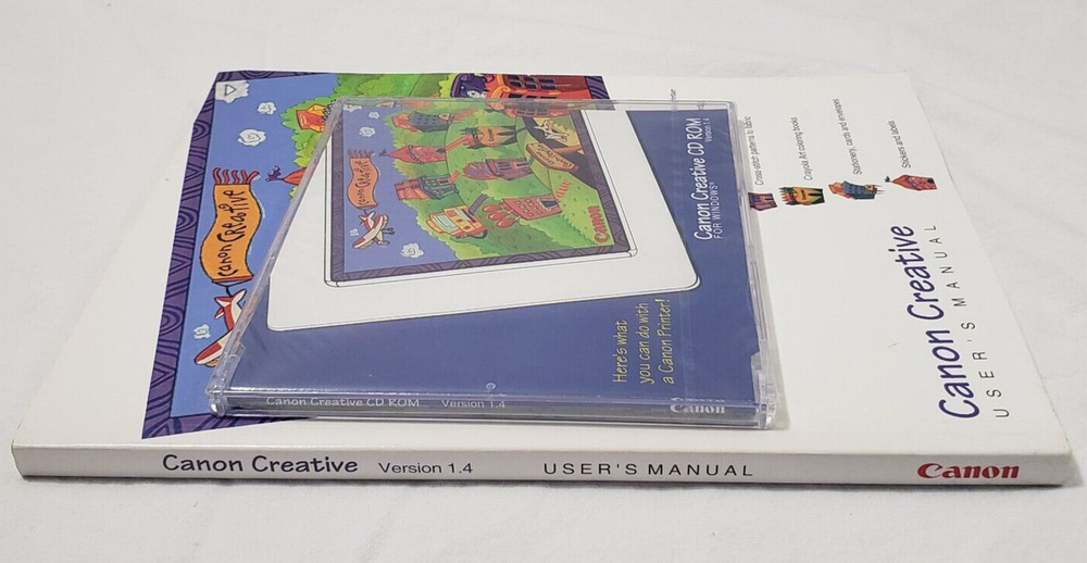 New/sealed Canon Creative Version 1.4 CD Rom 1996 For Windows +MANUAL