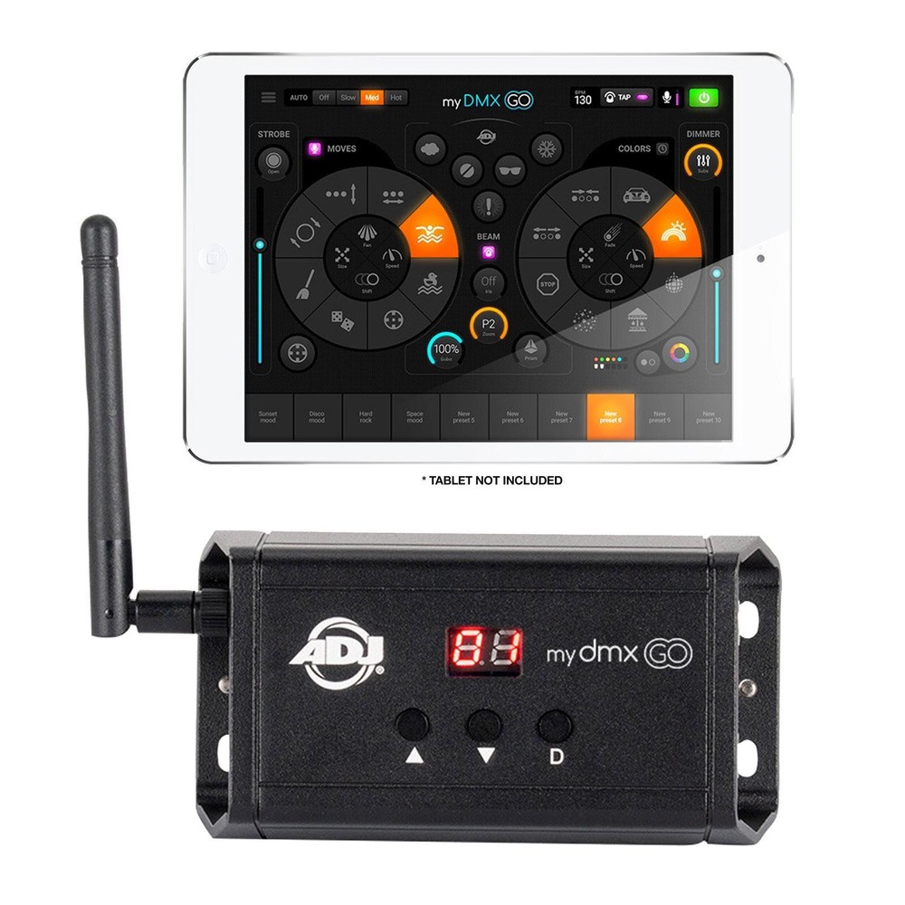 ADJ myDMX Go Portable Wireless Lighting Control System for iPad Android