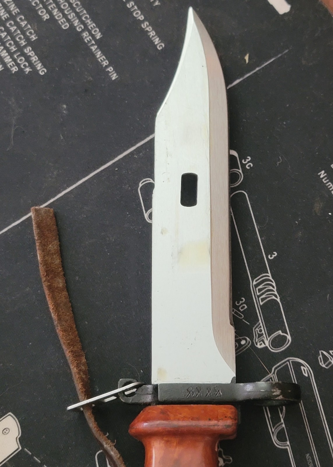 Type 2 Bayonet Polish Good Condition w/ matching sheath cold war