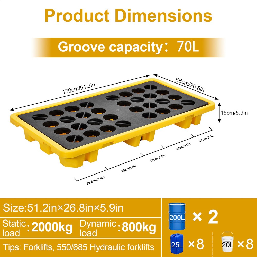 Spill Containment Platform 2 Drum Capacity