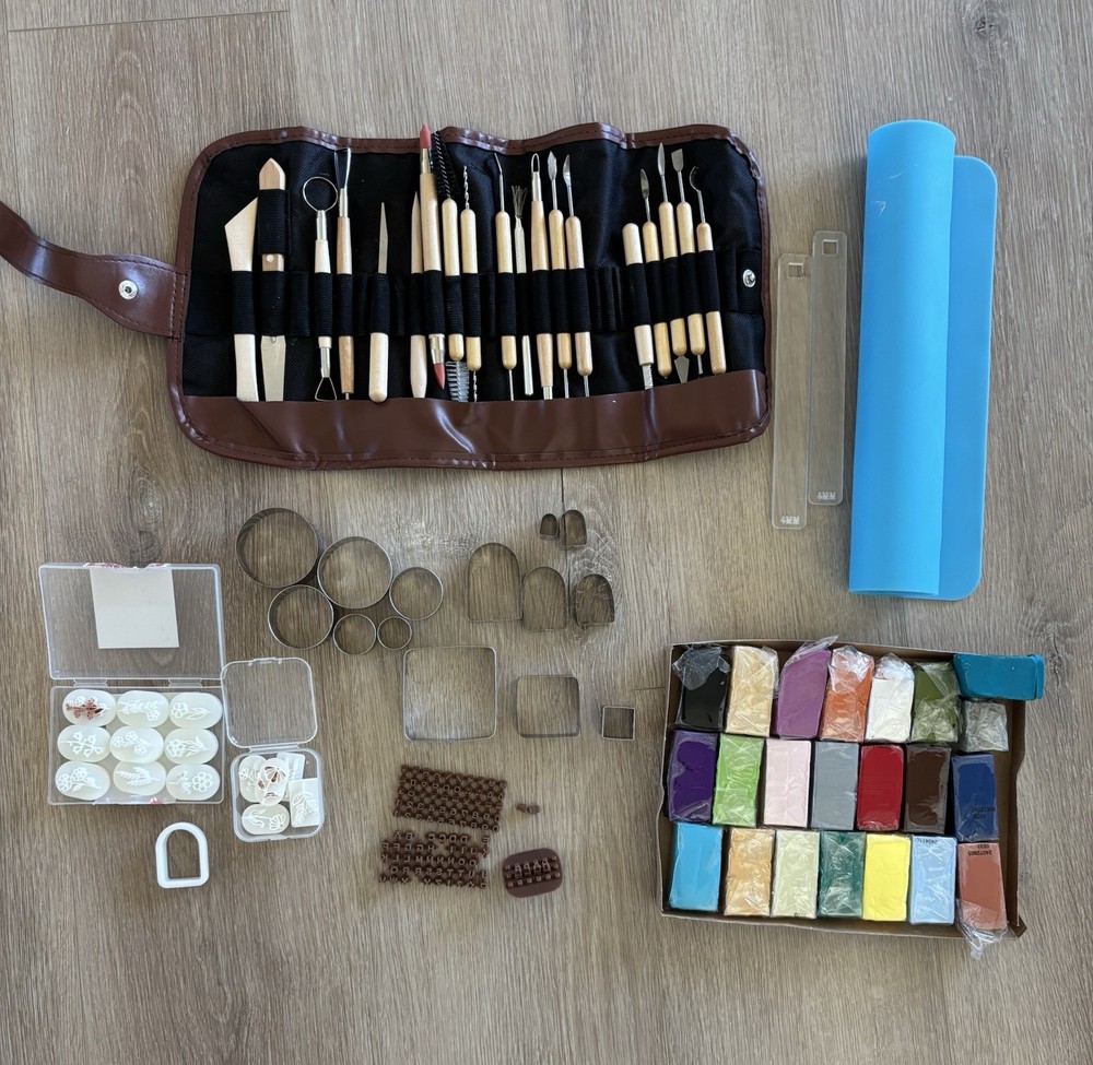Polymer Clay Sculpting Tool Set and Accessories