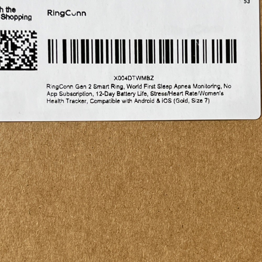 RingConn Gold Activity Tracker Ring for Finger