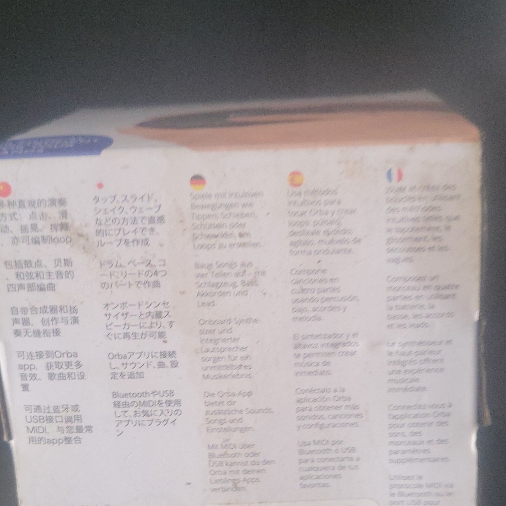 Artiphon Orba Synthesis Controller Onboard Synthesizer Bluetooth USB MIDI