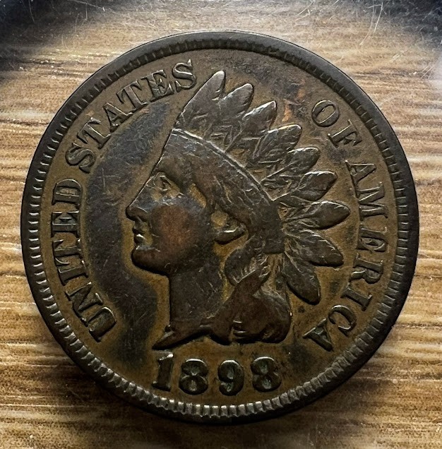 1898 Indian Head Cent - Actual Coin Shown - Free Shipping & Tracking INV#20