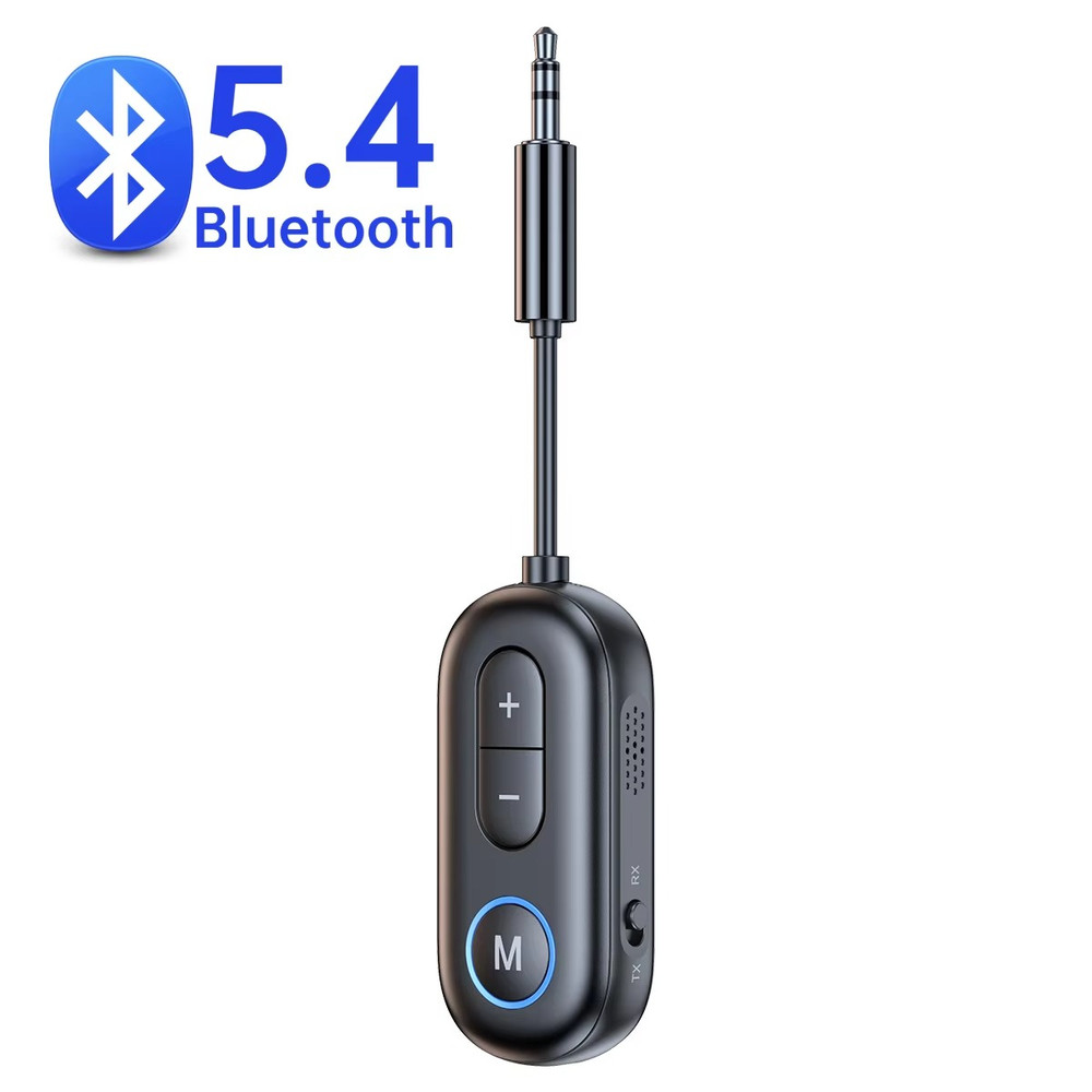 2 IN 1 Car Audio Receiver Transmitter Airplane Headphones Adapter Bluetooth 5.4