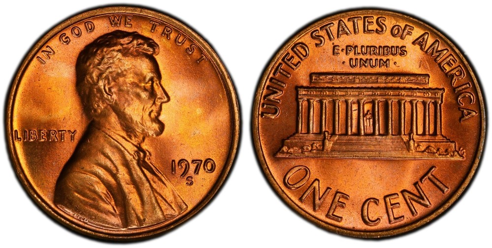 1970 S BU + PROOF LINCOLN MEMORIAL CENT