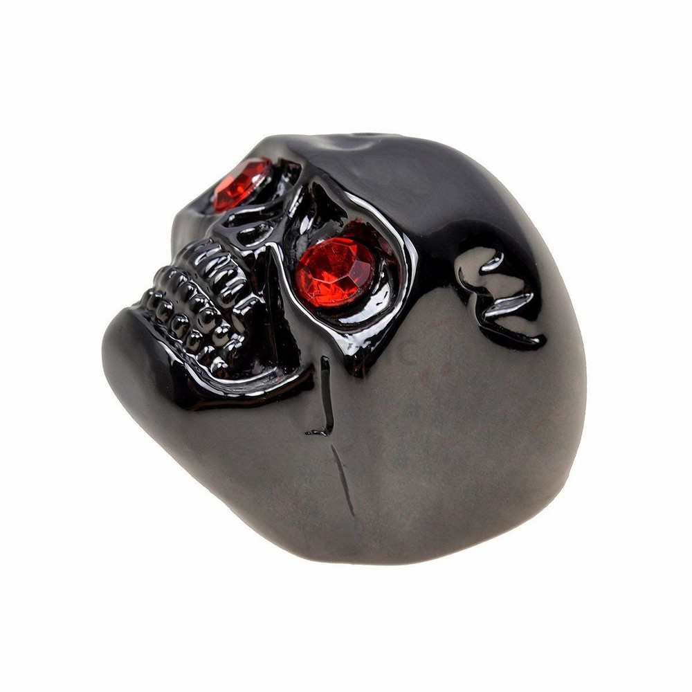 3PCS Skull Knob Electric Guitar Volume Tone Control Knobs Skull Head Black