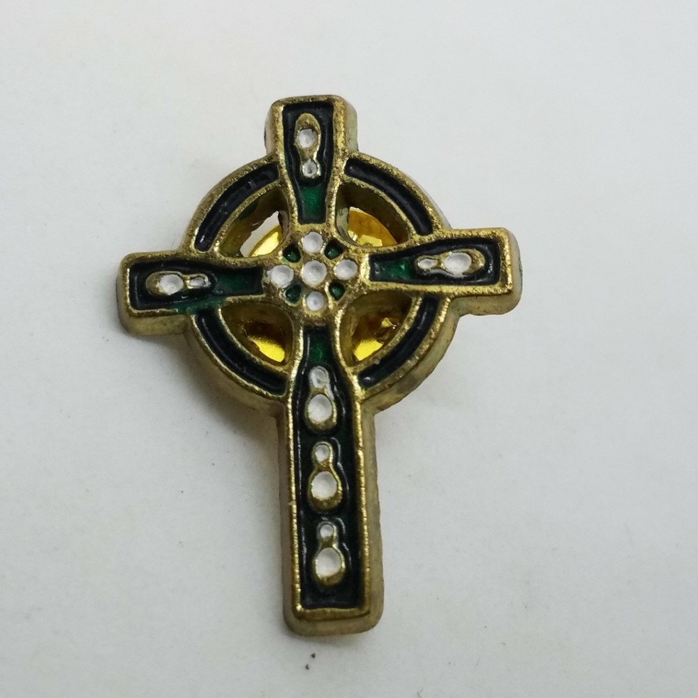 Decorative Cross Lapel Pin