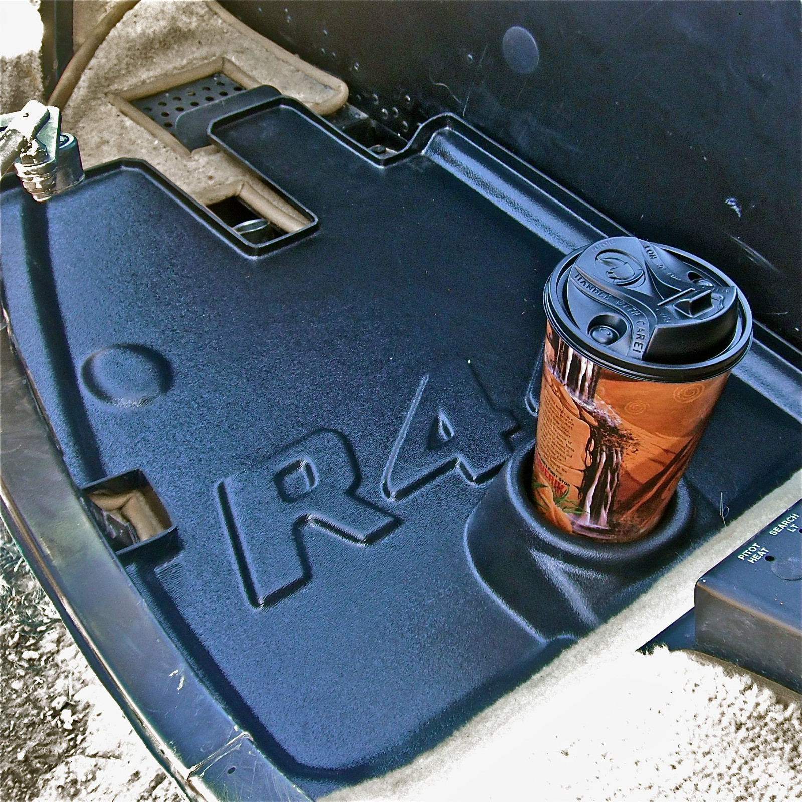 Robinson R44 Helicopter floor liners mats trays with cup holders Rubber TPR part