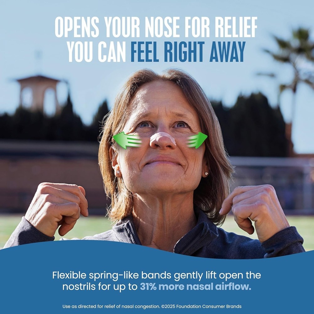 Comforting Extra Strength Nasal Strips - Menthol & Eucalyptus, Tan - 26 Count