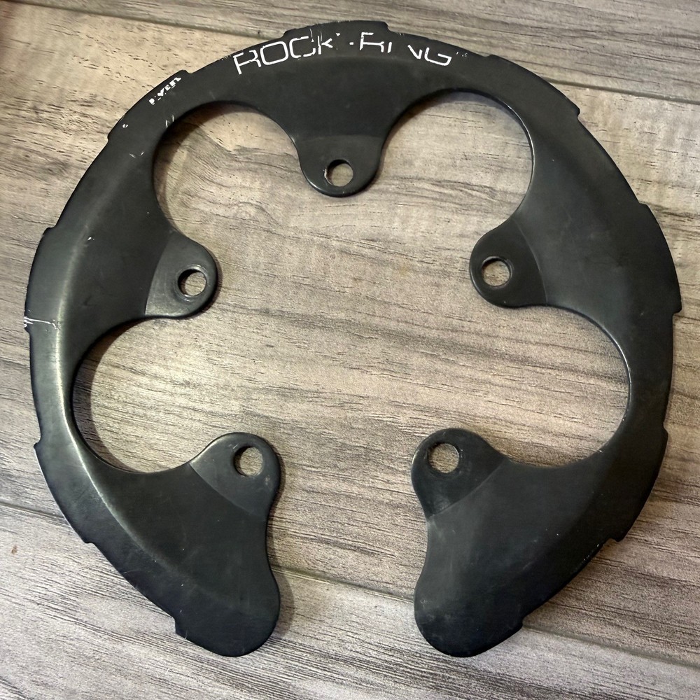 Girvin Rock Ring Bash Guard Chainring Protector 94BCD Black Aluminum