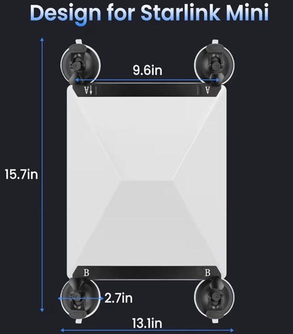 Starlink Mini Suction Cup Mount