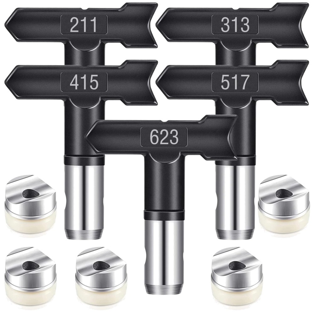 Reversible Spray Tips Set - 211, 313, 415, 517, 623
