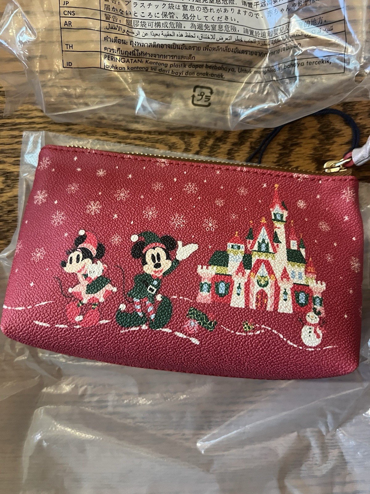Disney Dooney & Bourke Christmas Cosmetic Case NWT
