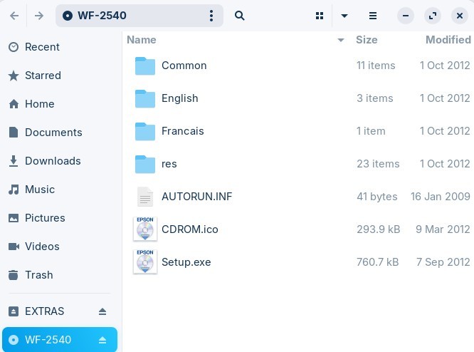 EPSON WORKFORCE WF-2540 SOFTWARE CD