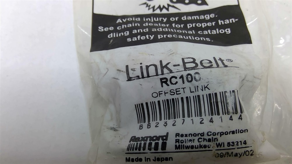 Rexnord REX100 Offset Link And Rexnord RC100 Offset Link