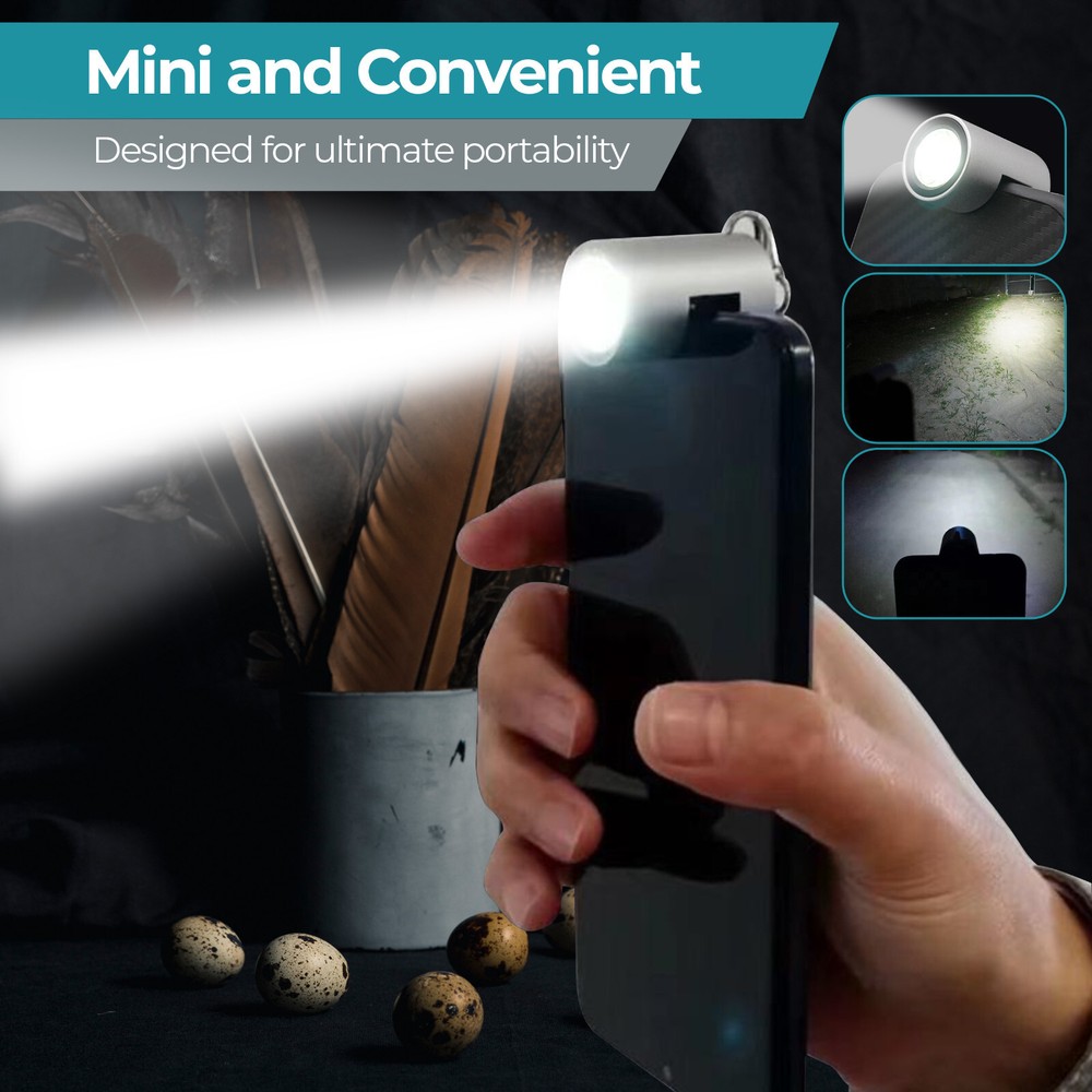 Vogueova SparkMini Smartphone Mini LED Flashlight (iPhone Lightning Connector)