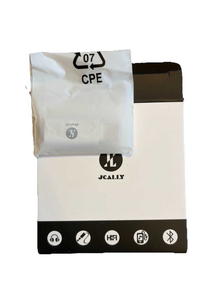 JCALLY JA04 USB-C to 3.5mm Audio Adapter HiFi Dongle DAC Silver Open Box