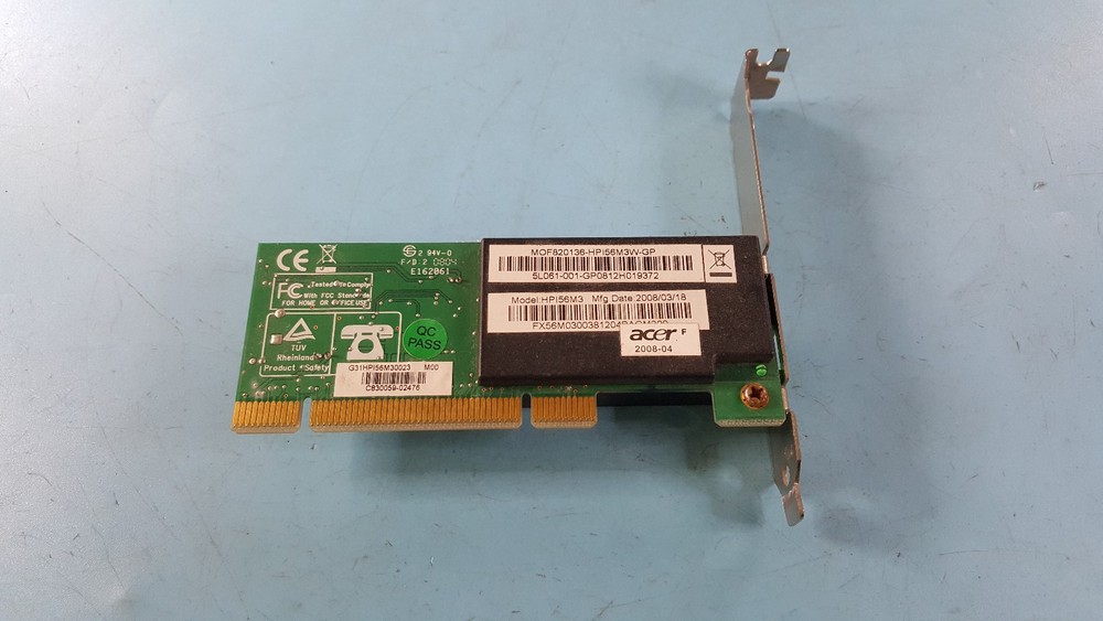 SpeedCom HPI56M3 56K PCI Data Fax Modem Internal Card