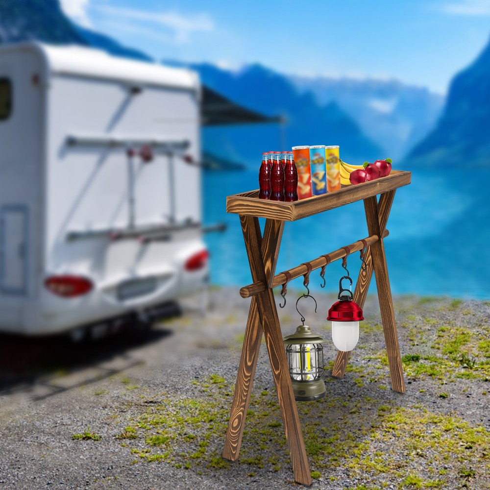 Multi-function Stand Rack Tools Outdoor Storage Camping Hangong Rack & Holder
