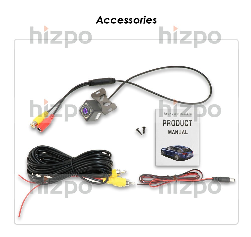 170° Car Rear View Backup Camera Reverse Camera Kit Waterproof Night Vision LEDs