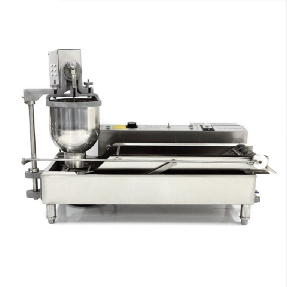 Automatic Double Row Donut Machine Mini Sweet Buns Machine Doughnut Maker Fryer