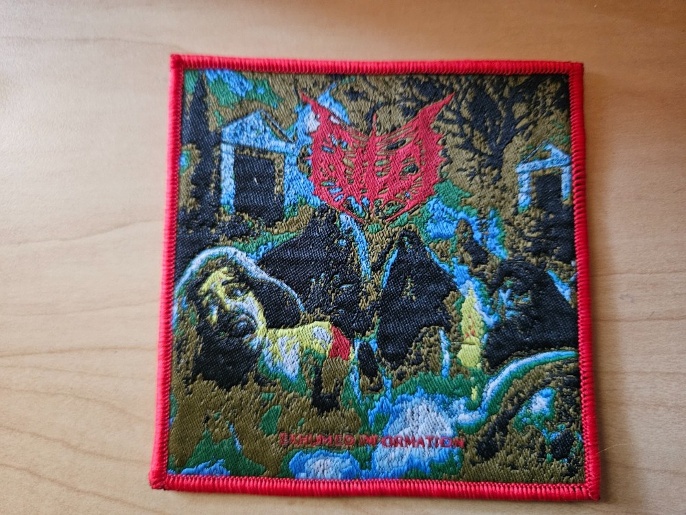 FULCI, EXHUMED INFORMATION, SEW ON RED BORDER WOVEN PATCH
