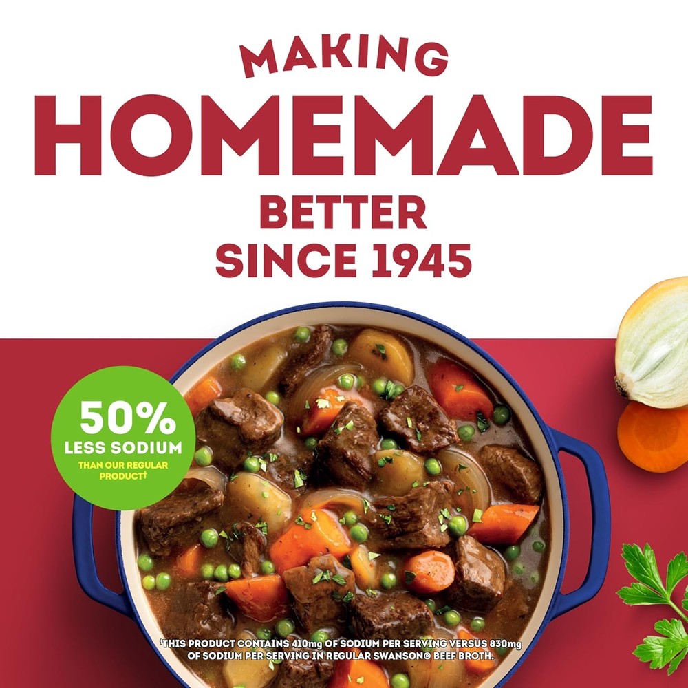 Low Sodium Beef Broth 32oz Cooking Base