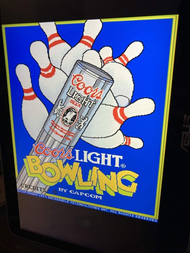 Coors Light Bowling eproms Upgrade Capcom Bowling w Coors Code