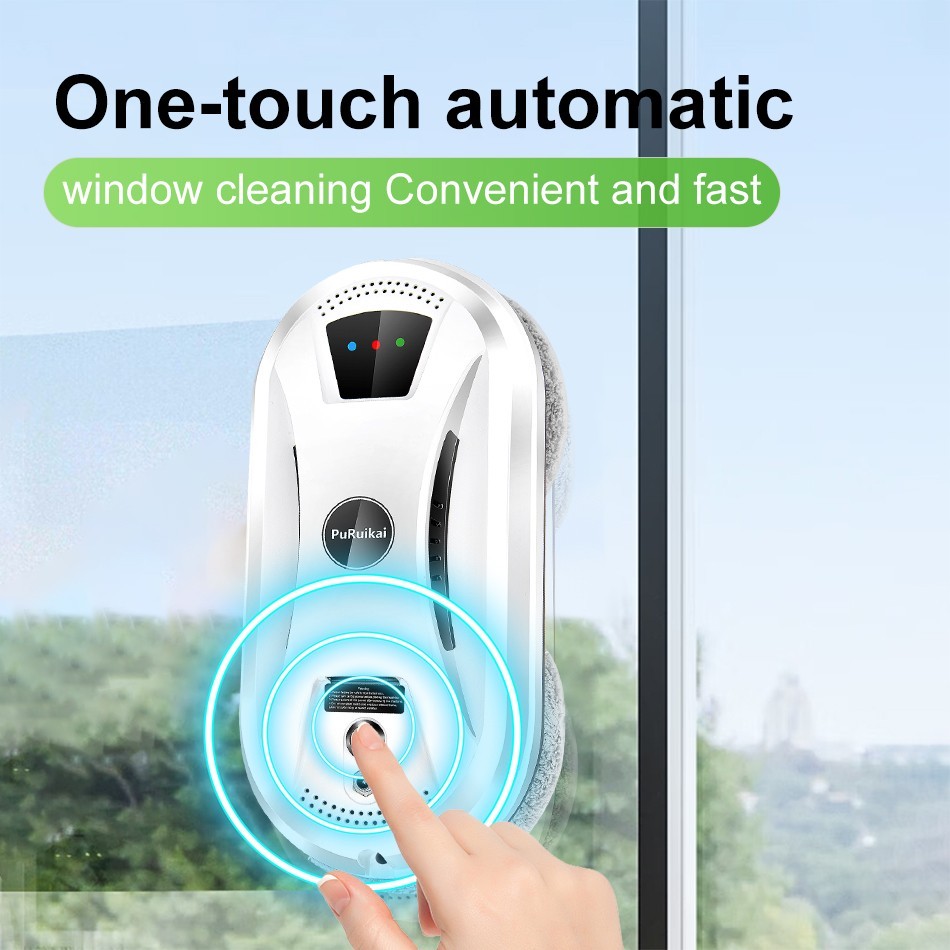 Smart Window Cleaning Robot, Remote Control Glass Cleaner, One-Button Operation
