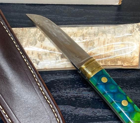 Bark River Kitsune Tanto CPM154 Fixed Blade Knife Rare sharpening marks