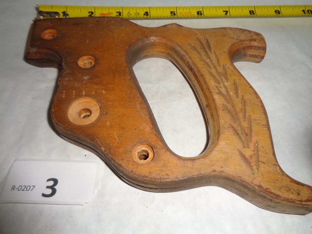 Wooden Carpenters Saw Handle - 4 Bolt Pattern ***HANDLE ONLY***