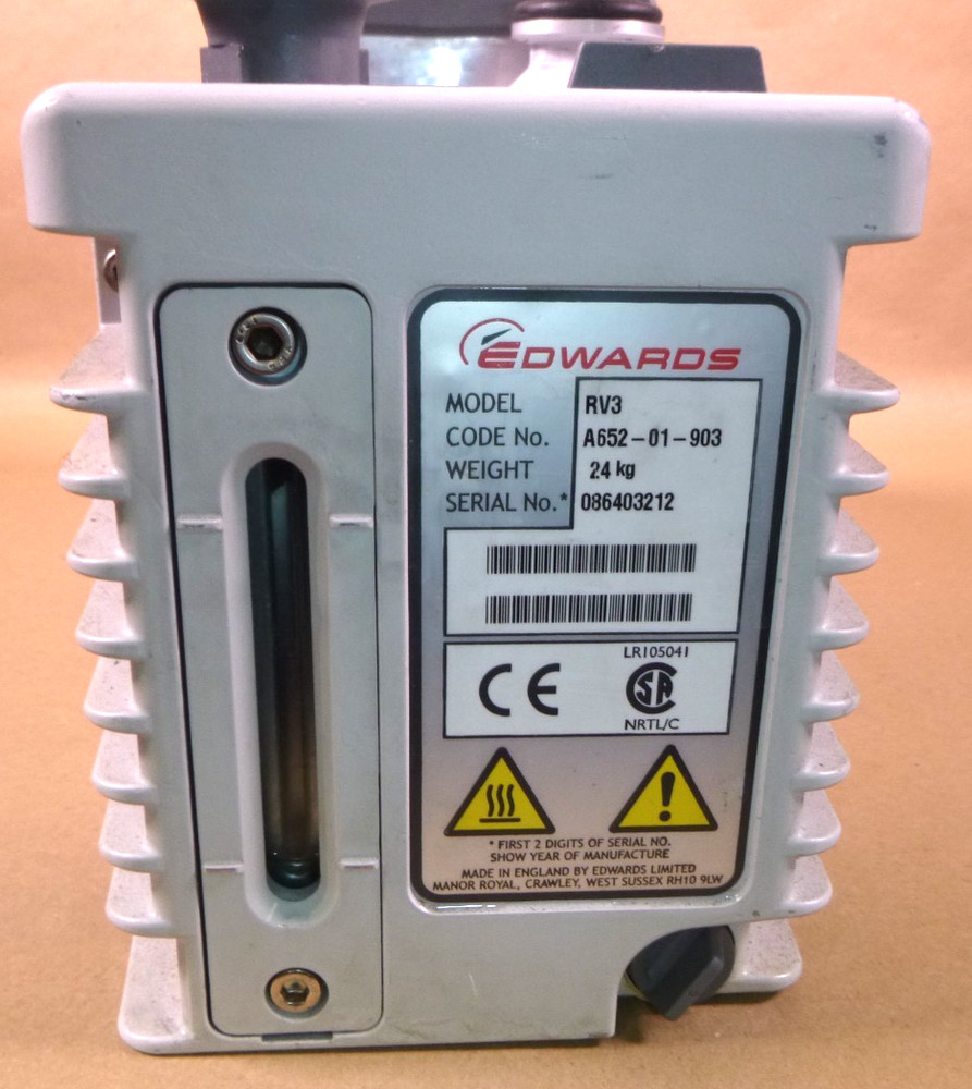Edwards RV3 Rotary Vane Vacuum Pump (Missing The Mounting Base) Single Phase