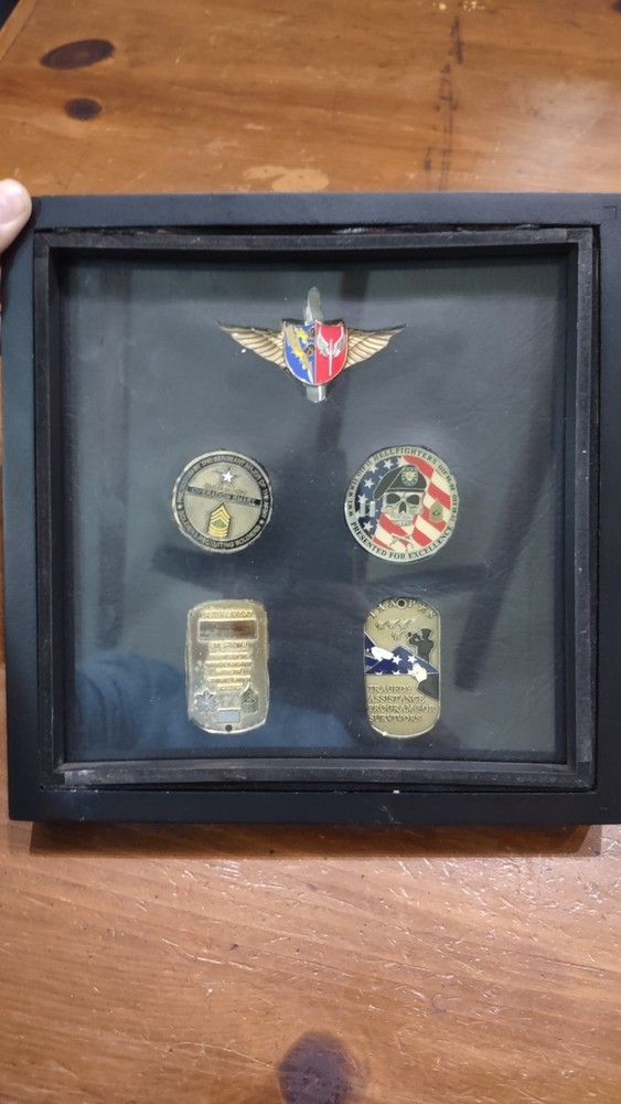 ARMY MEDAL WALL DISPLAY Real