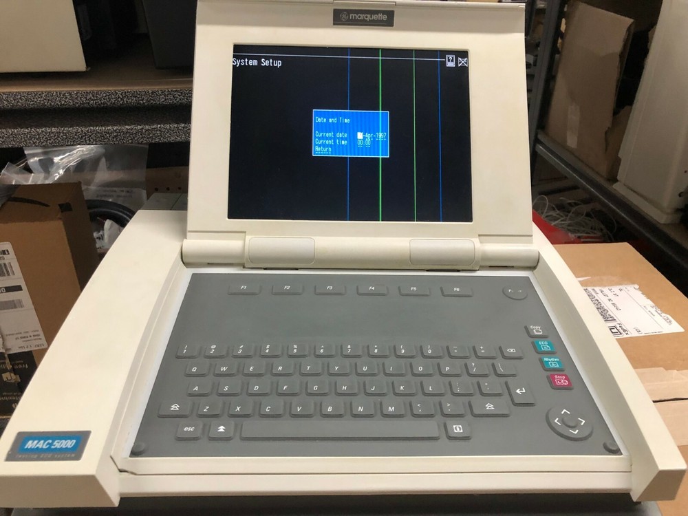 GE Marquette MAC 5000  ECG EKG System  with CAM-14 Module