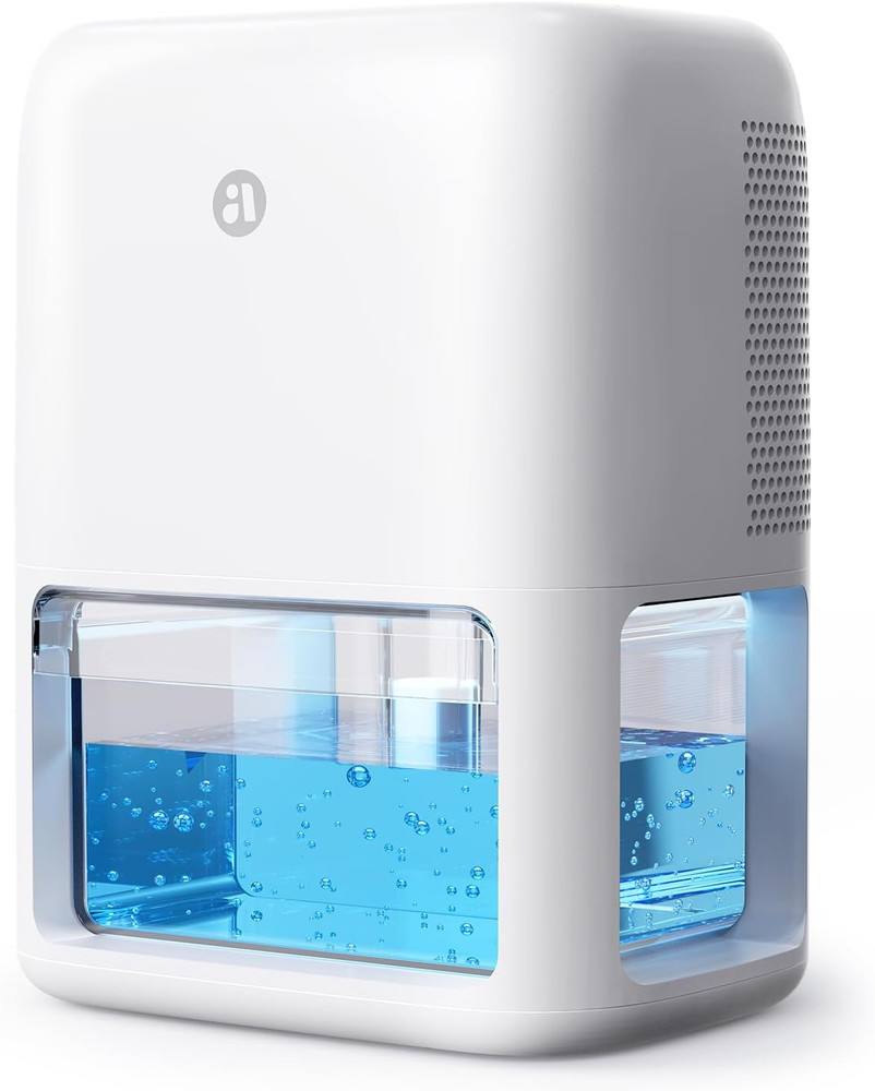 60 OZ Dehumidifiers for Home, Dual-Semiconductor Quiet Dehumidifier with Timer S
