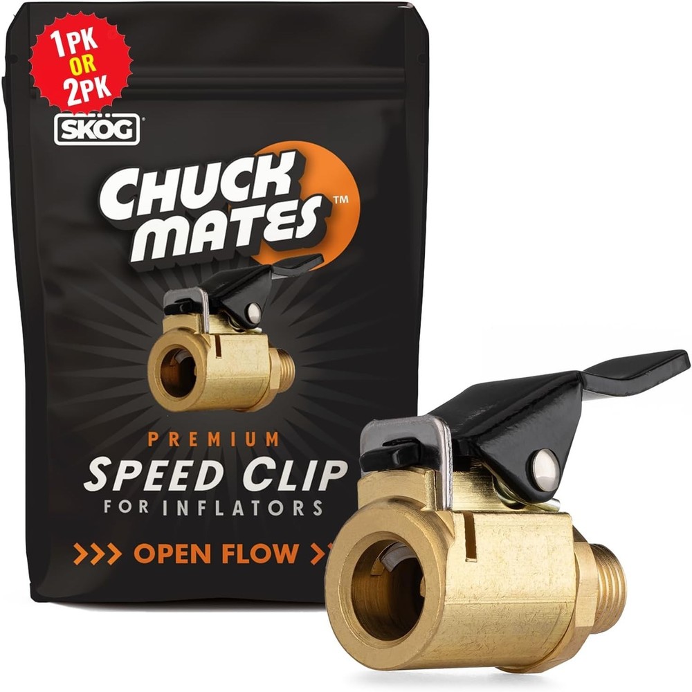 Lightweight Quick-Connect Tire Inflator Chuck - Brass, 1 Pack