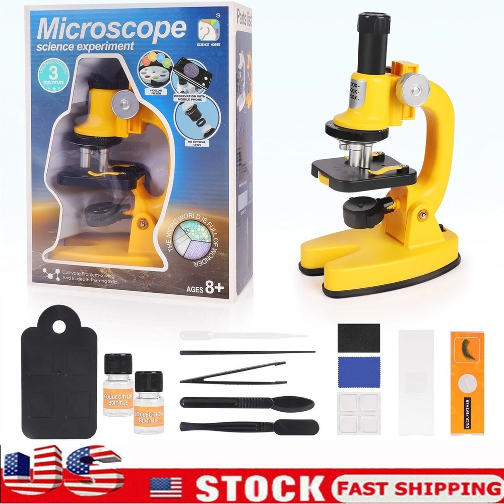 Kids Desktop Scientific Microscope Set Science Kits Science Microscope Toy