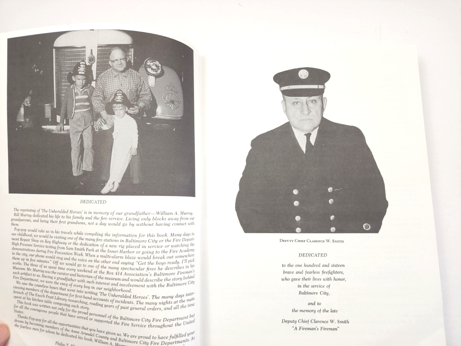 The Unheralded Heroes of Baltimore's Big Blazes by William Murray - Limited Ed.